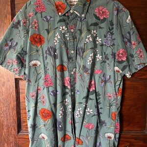 Goodthreads Floral Multicolor Short Sleeve Shirt